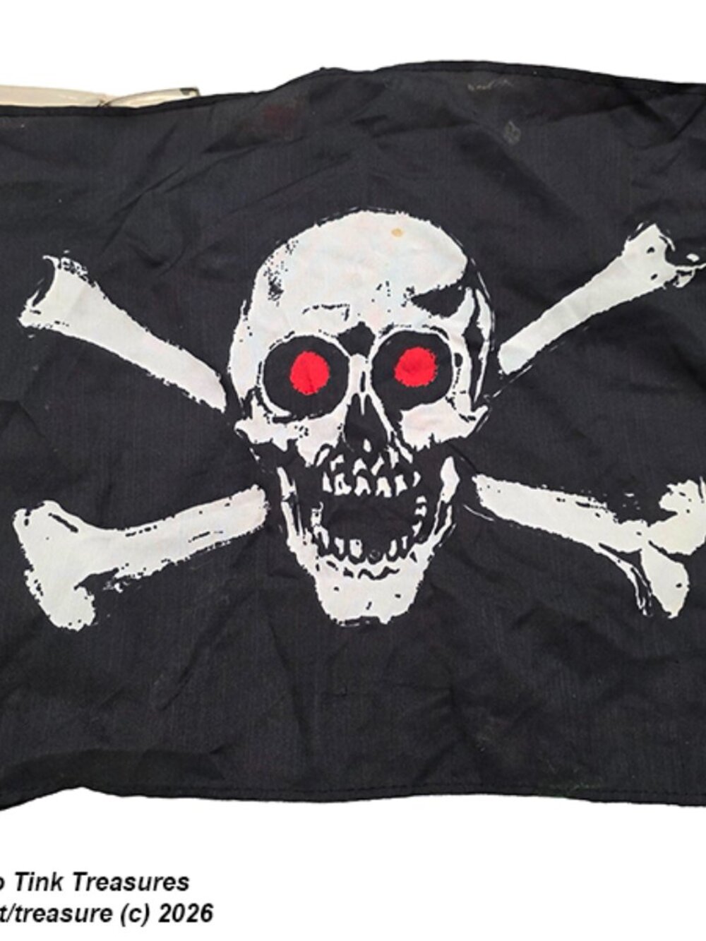 12x18 Jolly Rogers Flag with Red Eyes